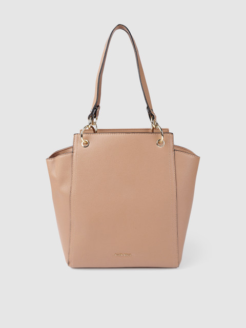 

Allen Solly Tan PU Structured Shoulder Bag