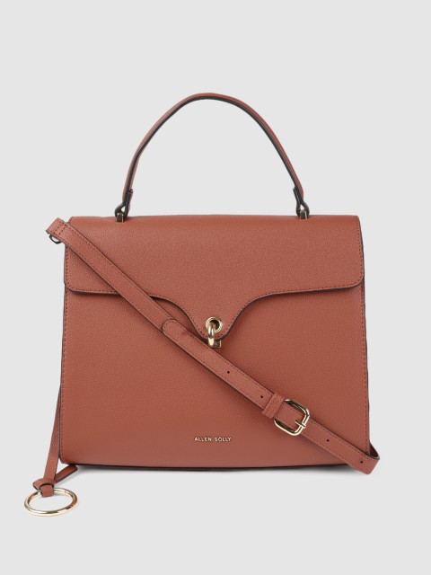 

Allen Solly Brown Solid Satchel