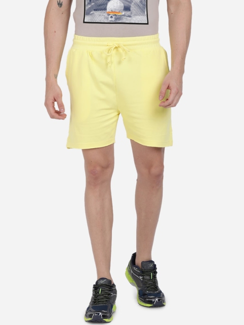 

Breakbounce Men Yellow Solid Regular Fit Regular Shorts