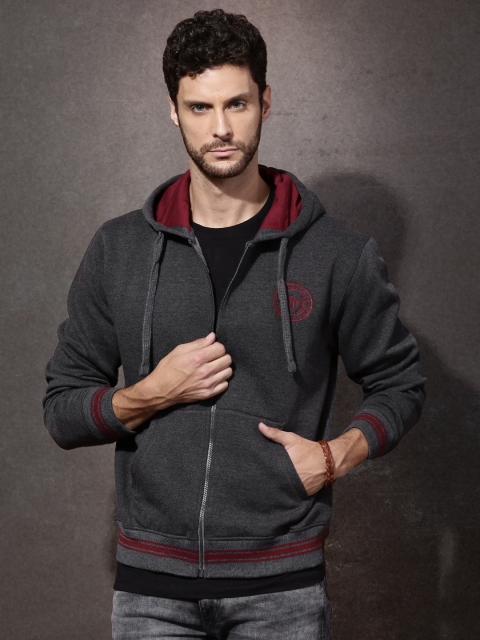 

Roadster Charcoal Grey Hooded Sweatshirt