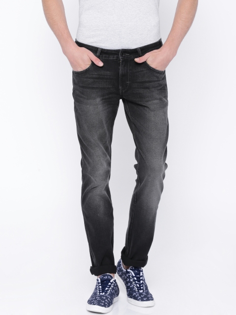

Wrangler Black Washed Skanders Slim Fit Jeans