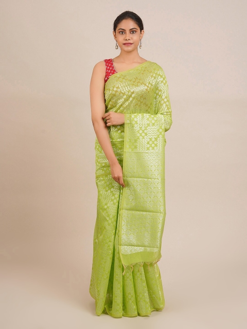 

Pothys Green Woven Design Silk Cotton Saree