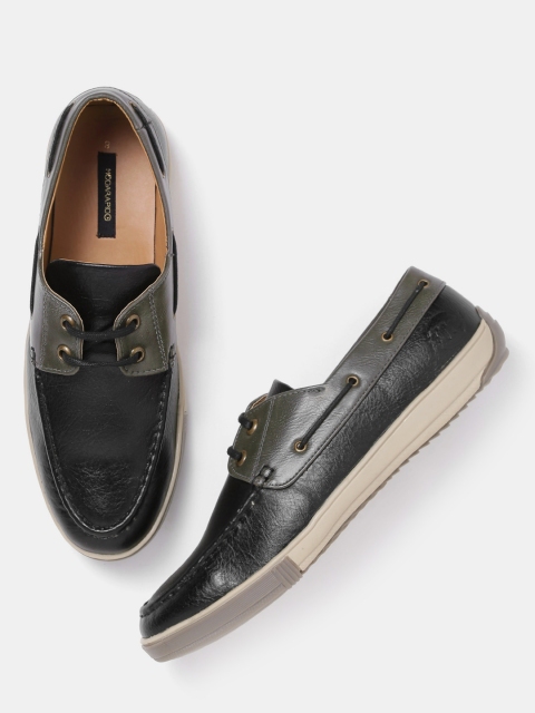 

Moda Rapido Men Black Boat Shoes