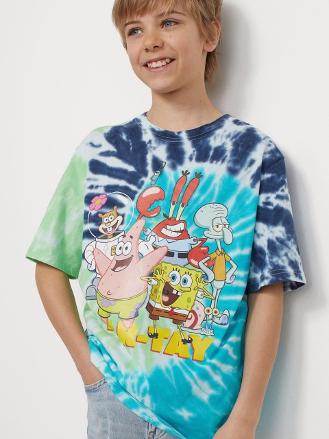 

H&M Boys Multicoloured Spongebob Oversized Printed T-shirt, Multi