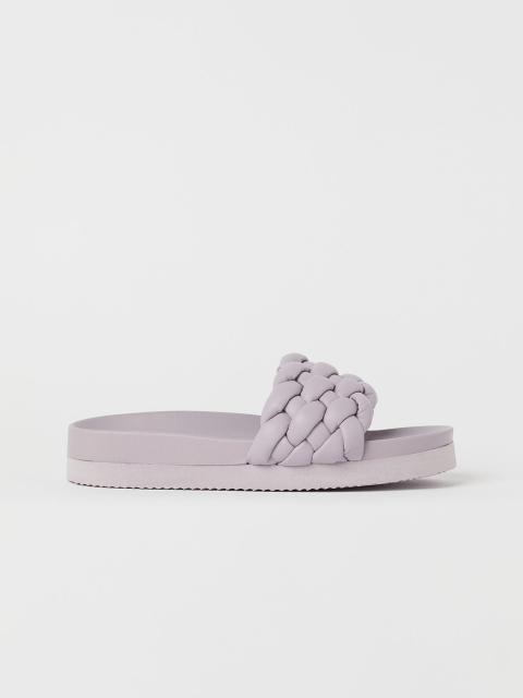 

H&M Women Lavender Braided Slides