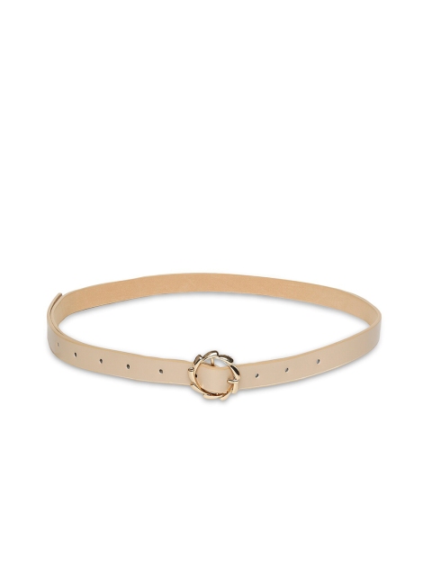 

20Dresses Women Beige & Gold-Toned Solid Belt