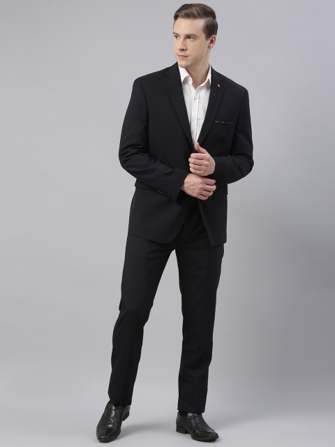 

Theme Men Navy Blue Single-Breasted Formal Suit