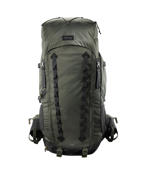 

FORCLAZ By Decathlon Unisex Olive Green & Black Backpacks with Hip Strap
