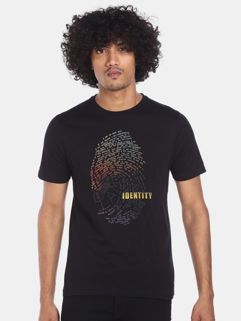 

Colt Men Black Printed Round Neck T-shirt
