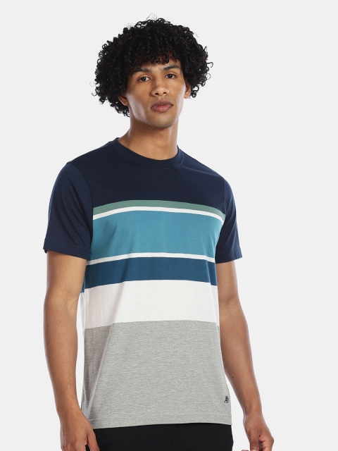 

Aeropostale Men Multicolour Colourblocked Round Neck T-shirt, Multi