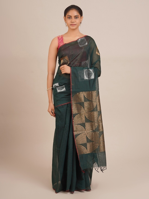 

Pothys Green Woven Design Silk Cotton Saree