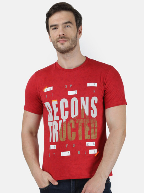 

Monte Carlo Men Red Printed Round Neck T-shirt