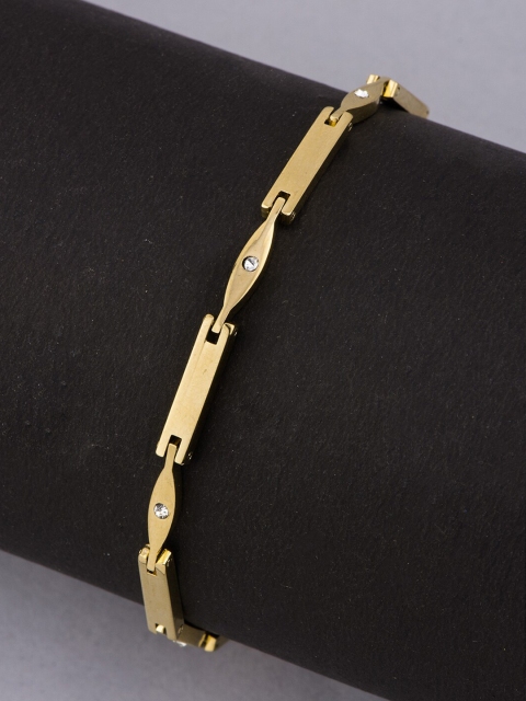 

Alankruthi Gold-Plated AD-Studded Link Bracelet