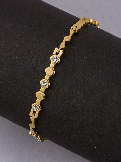 

Alankruthi Gold-Plated AD-Studded Link Bracelet