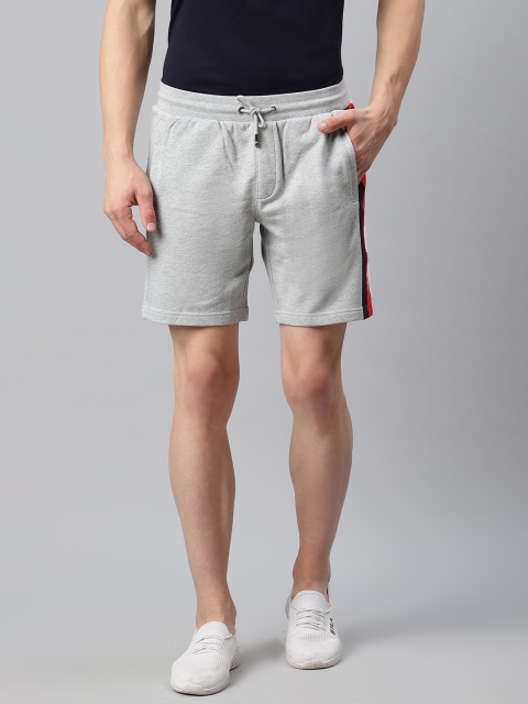 

Tommy Hilfiger Men Grey Melange Solid Regular Fit Regular Shorts