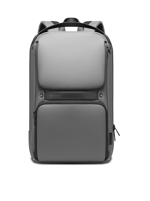 

BANGE Unisex Grey Solid Anti-Theft Unisex Travel Laptop Backpack