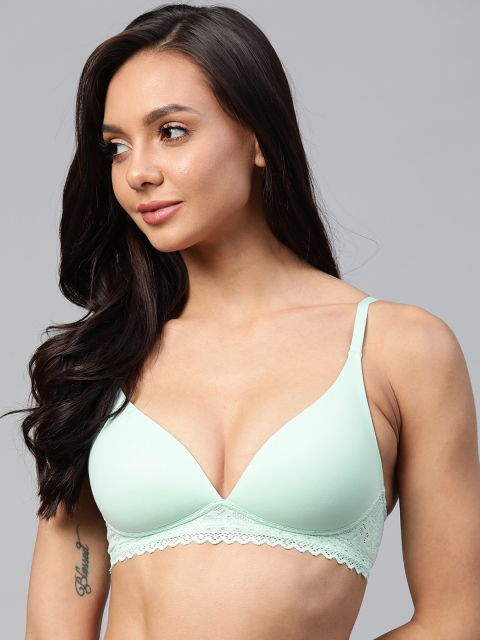 

Marks & Spencer Green Everyday Bra Medium Coverage Lightly Padded