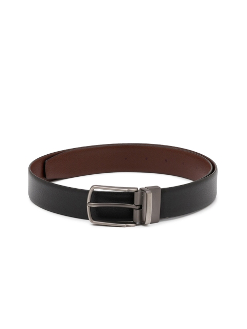 

MONOCHROME Men Black & Brown Textured Reversible Belt