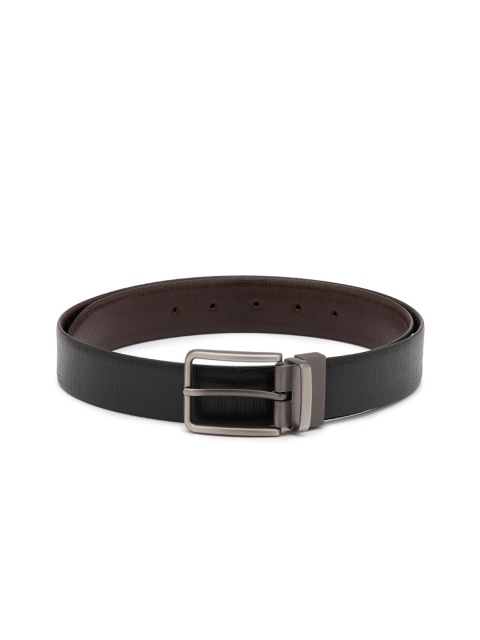 

MONOCHROME Men Black & Brown Textured Reversible Belt