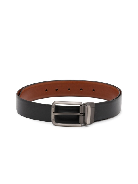 

MONOCHROME Men Black & Brown Textured Reversible Belt