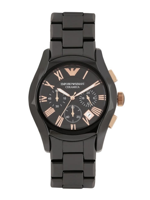 

Emporio Armani Men Black Chronograph Dial Watch AR1410