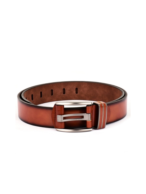 

BuckleUp Men Brown & Black Textured Belt