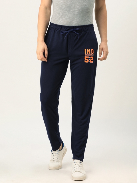 

Sports52 wear Men Navy Blue Printed Track Pants