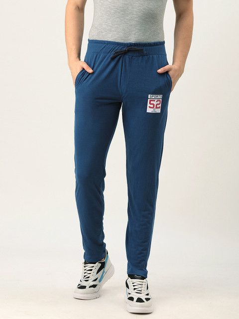 

Sports52 wear Men Blue Solid Track Pants