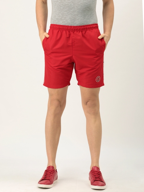 

Sports52 wear Men Red Mid-Rise Sports Shorts