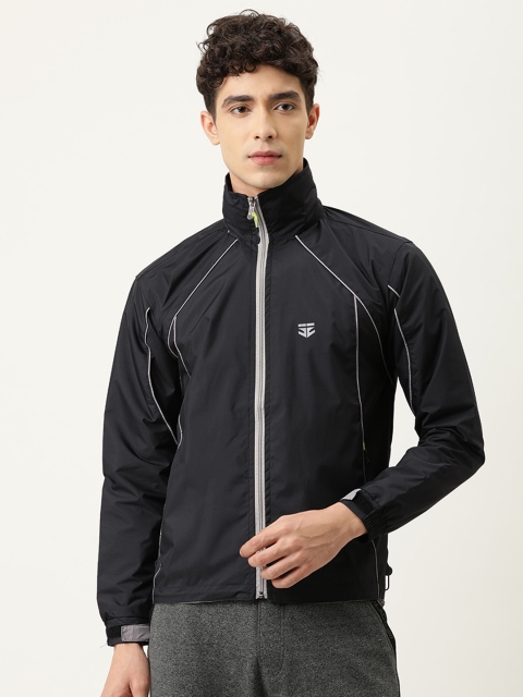 

Sports52 wear Men Black Solid Rain Jacket