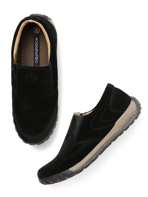 

Moda Rapido Men Black Solid Slip-On Sneakers