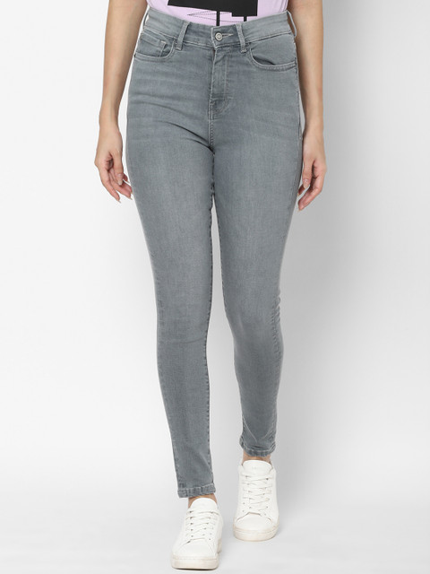 

Allen Solly Woman Women Grey Skinny Fit High-Rise Stretchable Jeans