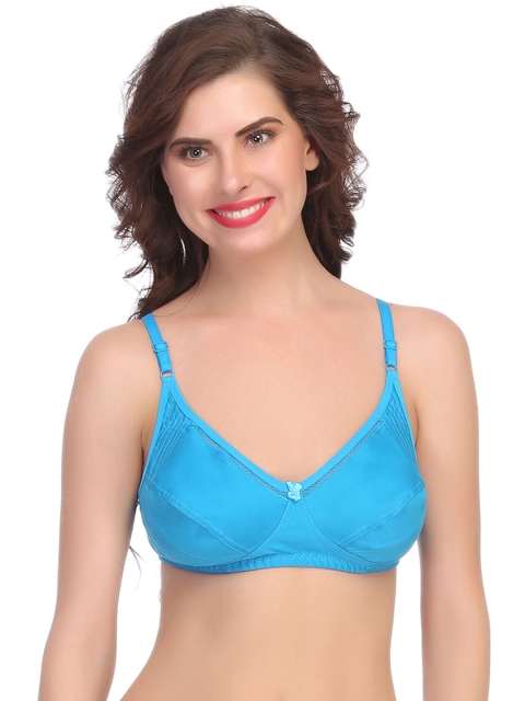 

Clovia Turquoise Blue Full-Coverage Bra BR0469P03