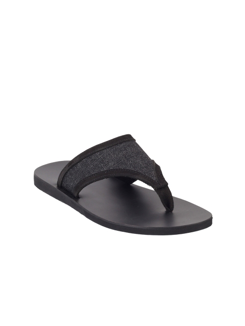 

Mochi Men Grey & Black Comfort Sandals