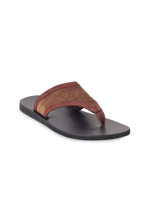 

Mochi Men Brown & Black Comfort Sandals