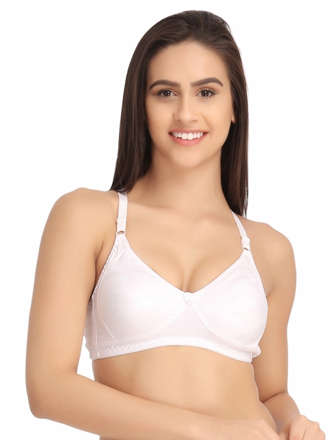 

Clovia White Full-Coverage Bra BR0640P18