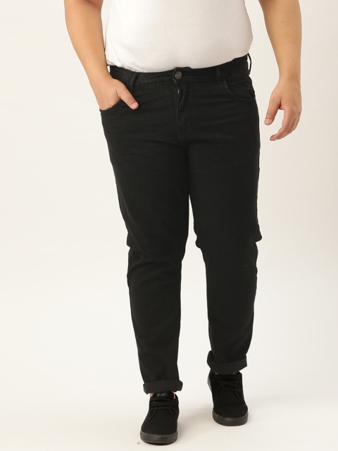 

Sztori Men Plus Size Black Clean Look Stretchable Jeans