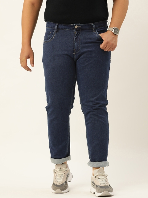 

Sztori Men Plus Size Blue Slim Fit Stretchable Jeans