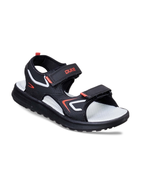 

Duke Men Black & Red Comfort Sandals