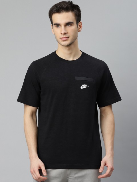 

Nike Men Black Pure Cotton NSW Modern Essentials Short Sleeve T-Shirt
