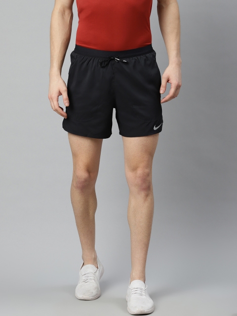 

Nike Men Black Solid Regular Fit Sports Shorts