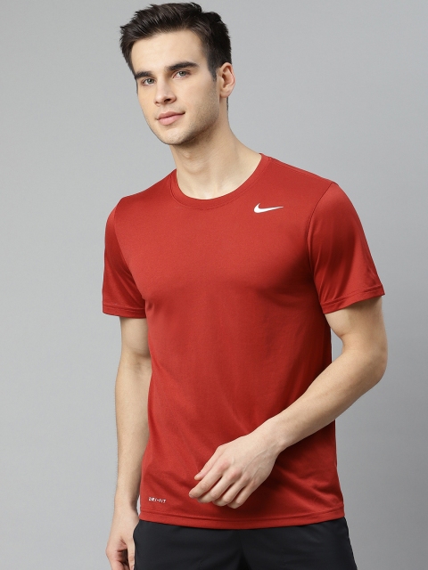 

Nike Men Rust Red Dri-FIT LGD 2.0 Training T-Shirt