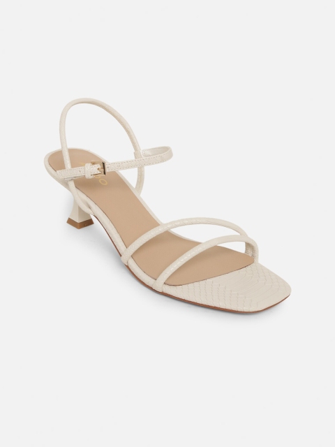 

ALDO Women White Solid Sandals