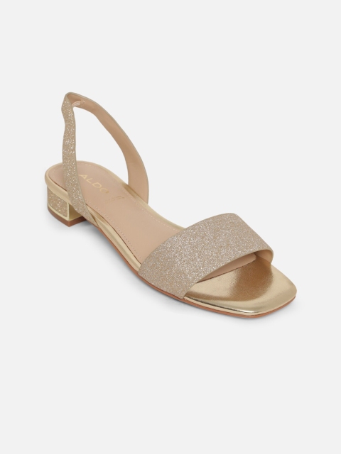 

ALDO Women Gold-Toned Embellished Sandals