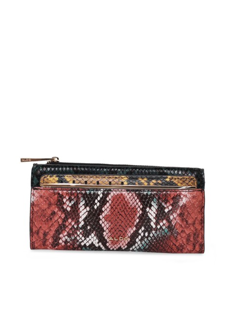 

ALDO Women Brown Two Fold Wallet