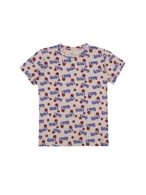 

RAINE AND JAINE Boys Dusty Pink & Blue Round Neck T-shirt