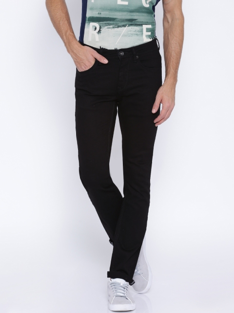 

Flying Machine Black Michael Slim Tapered Fit Stretchable Jeans