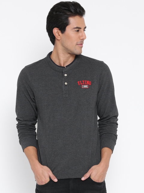 

Flying Machine Charcoal Grey T-shirt