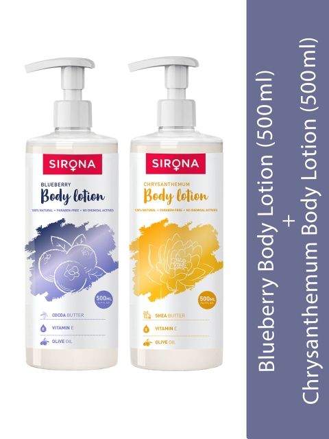 

Sirona Unisex Pack Of 2 Body Lotion 1000 ml, Pink