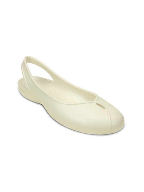 

Crocs Women Off-White Flats